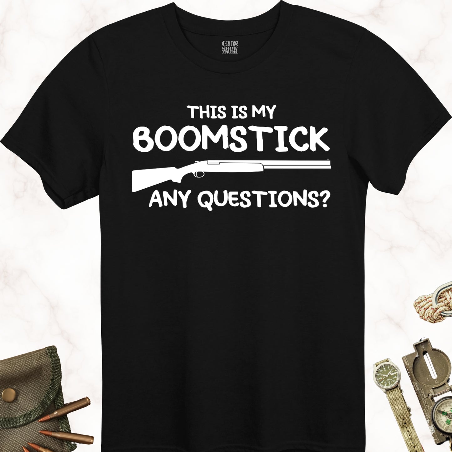 This Is My Boom Stick T-Shirt in Color Black