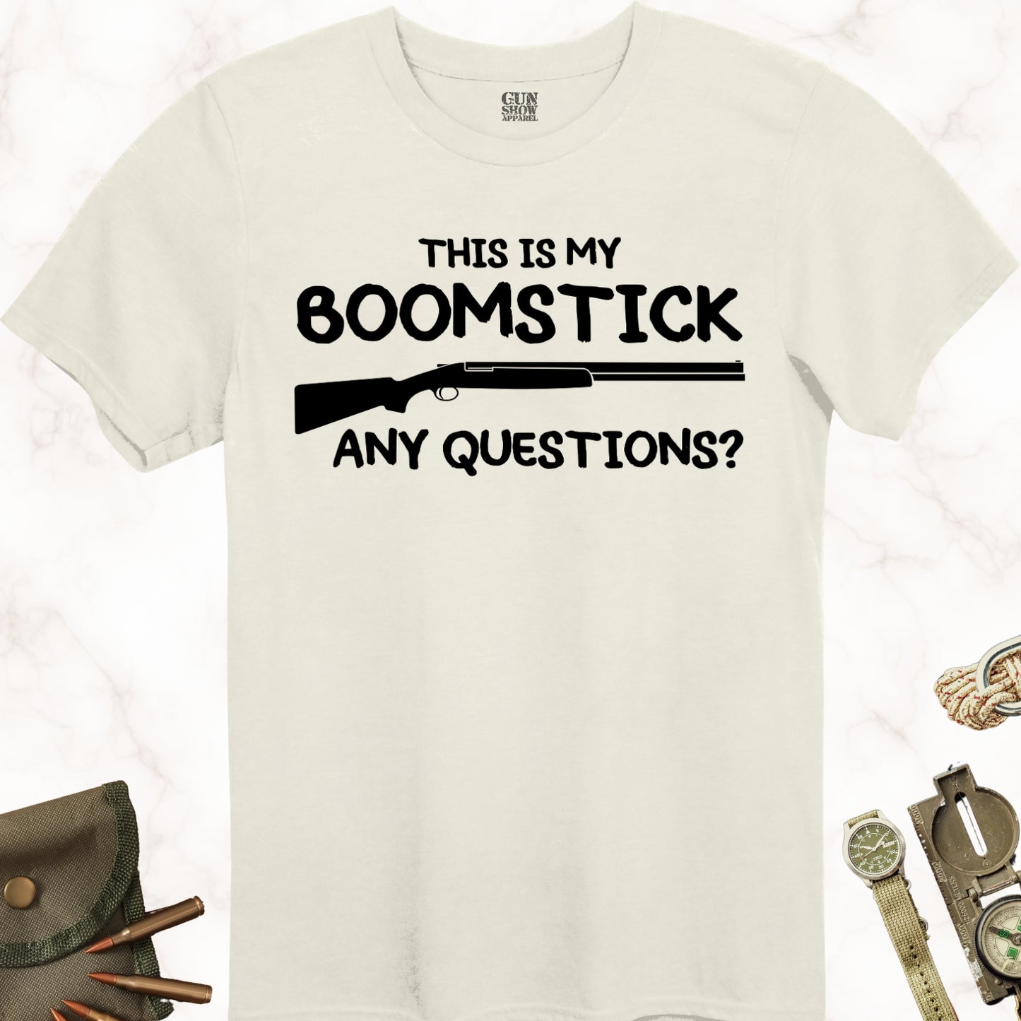 This Is My Boom Stick T-Shirt in Color Natural